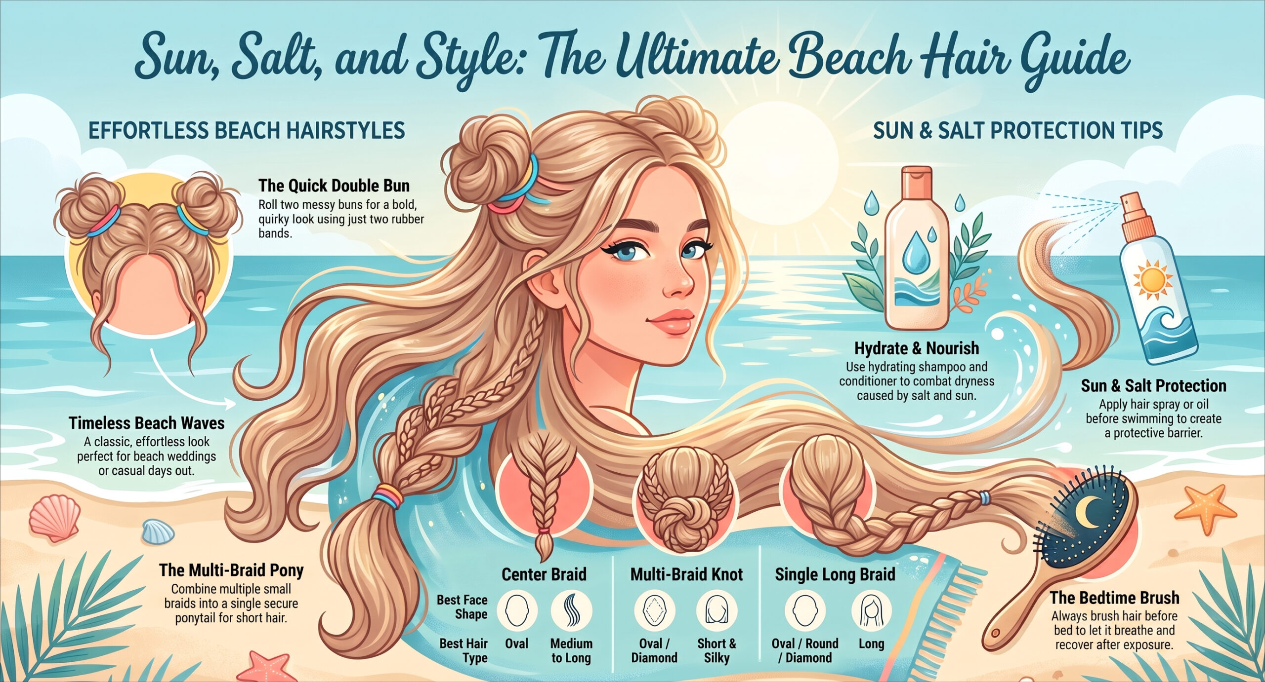 Summary of Cool Hair Styles for Beach Vacation